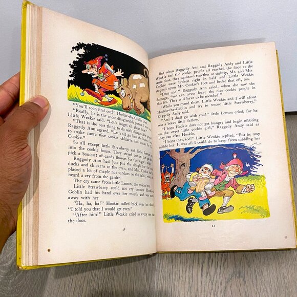 Raggedy Ann in Cookie Land by Johnny Gruelle 1960 Bobbs Merrill / VTG Hardcover - Picture 4 of 8